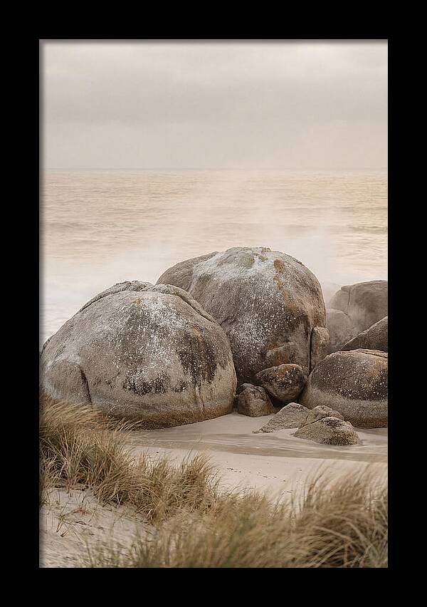 Granite Boulders By The Shore