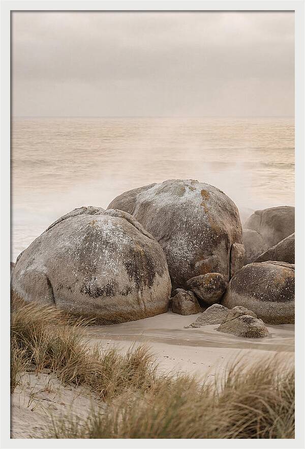 Granite Boulders By The Shore