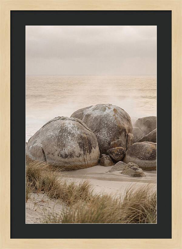 Granite Boulders By The Shore