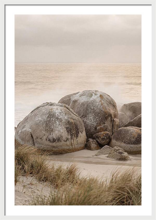 Granite Boulders By The Shore