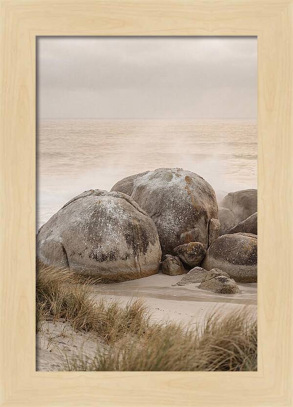 Granite Boulders By The Shore