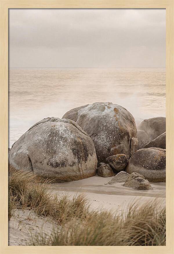Granite Boulders By The Shore