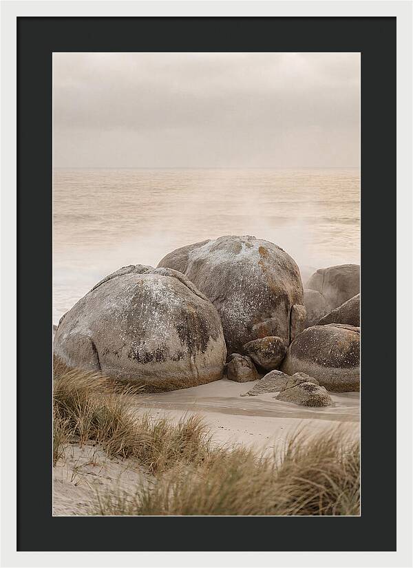Granite Boulders By The Shore