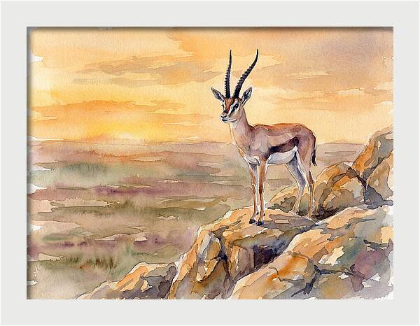 Grant Gazelle At Sunset