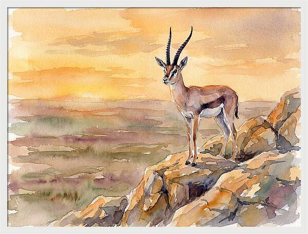 Grant Gazelle At Sunset
