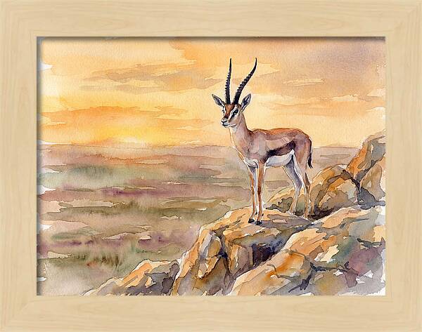 Grant Gazelle At Sunset
