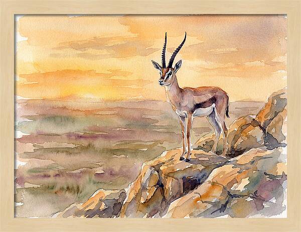 Grant Gazelle At Sunset