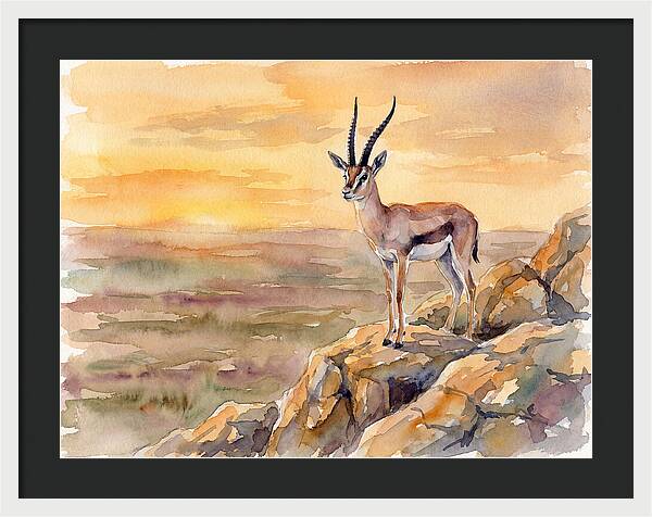 Grant Gazelle At Sunset