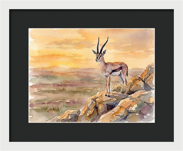 Grant Gazelle At Sunset