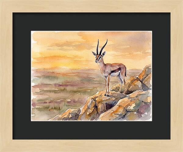 Grant Gazelle At Sunset