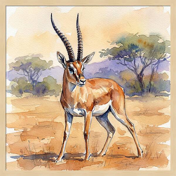 Grant Gazelle In Nature
