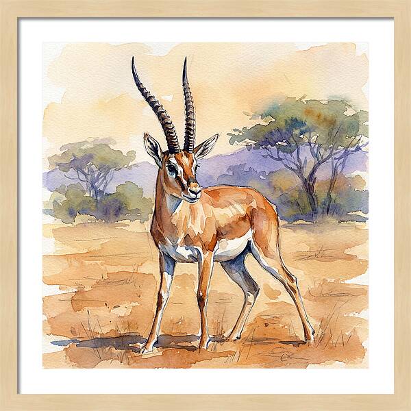 Grant Gazelle In Nature