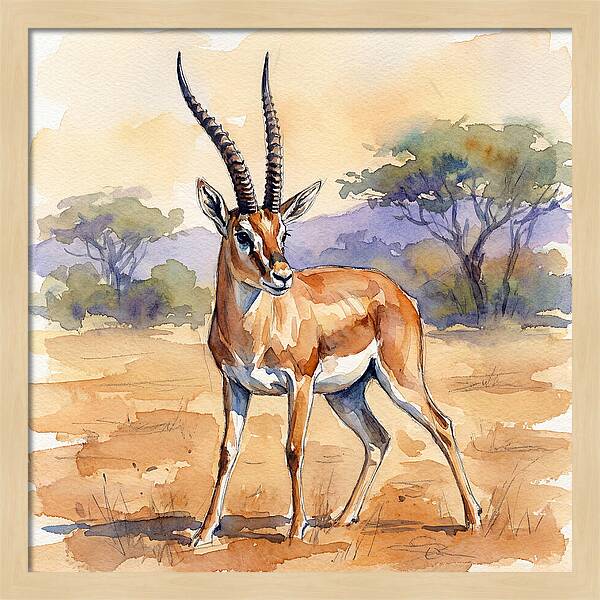 Grant Gazelle In Nature