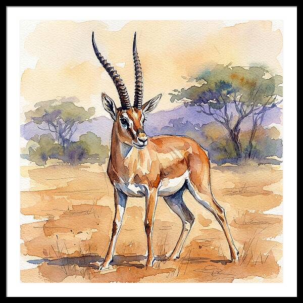 Grant Gazelle In Nature