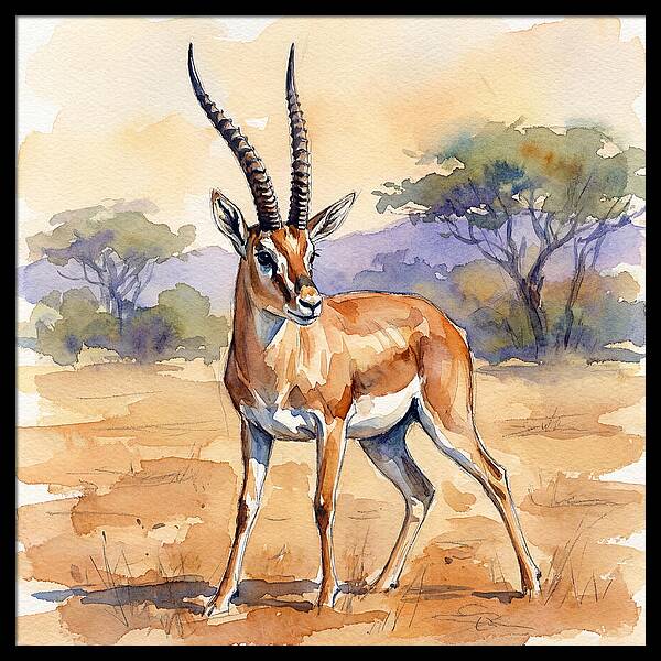 Grant Gazelle In Nature