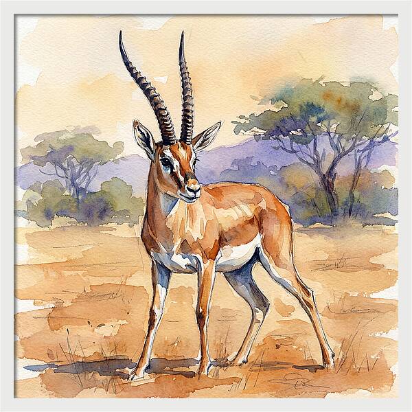 Grant Gazelle In Nature