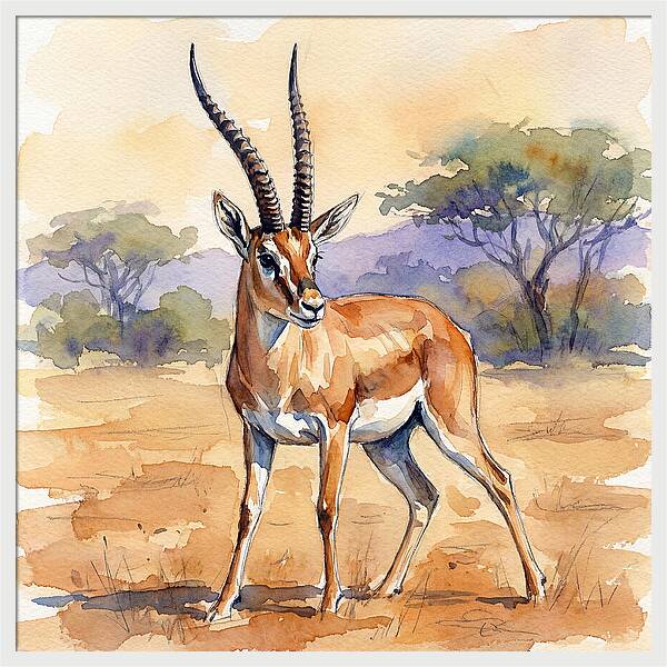 Grant Gazelle In Nature