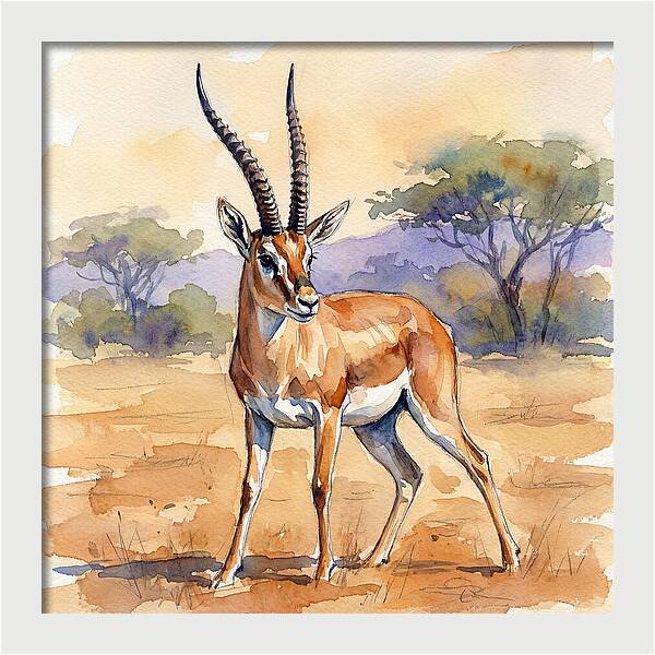 Grant Gazelle In Nature