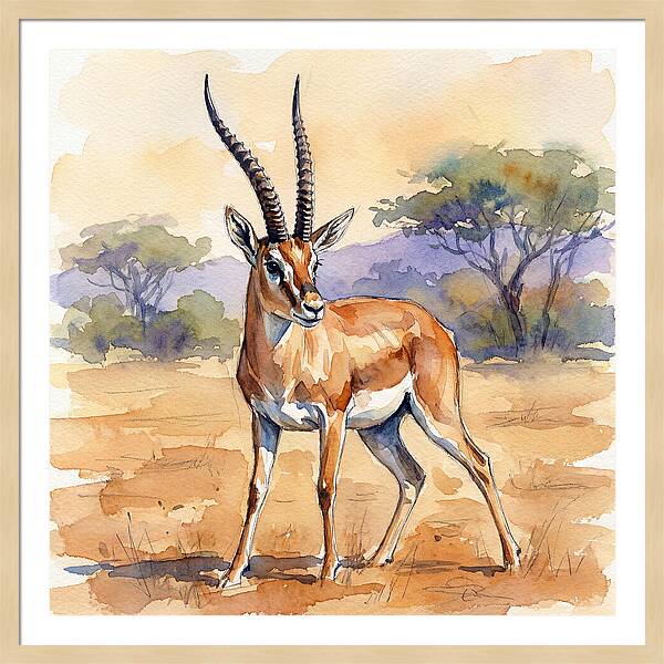 Grant Gazelle In Nature