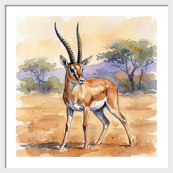 Grant Gazelle In Nature