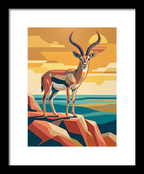 Grant Gazelle In Sunset