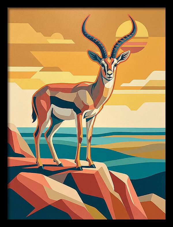 Grant Gazelle In Sunset