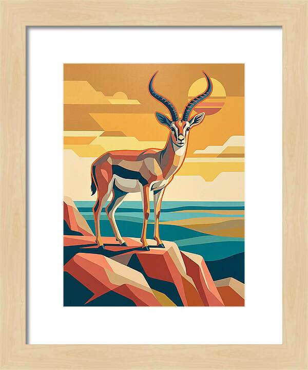 Grant Gazelle In Sunset