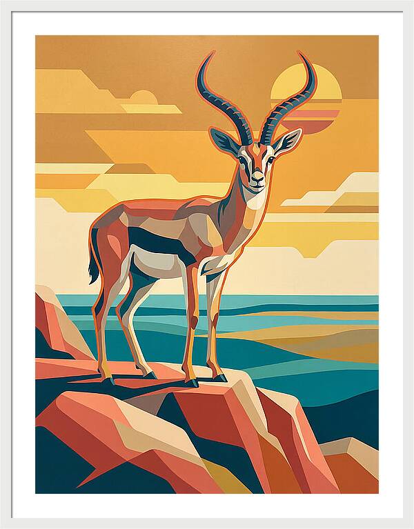 Grant Gazelle In Sunset