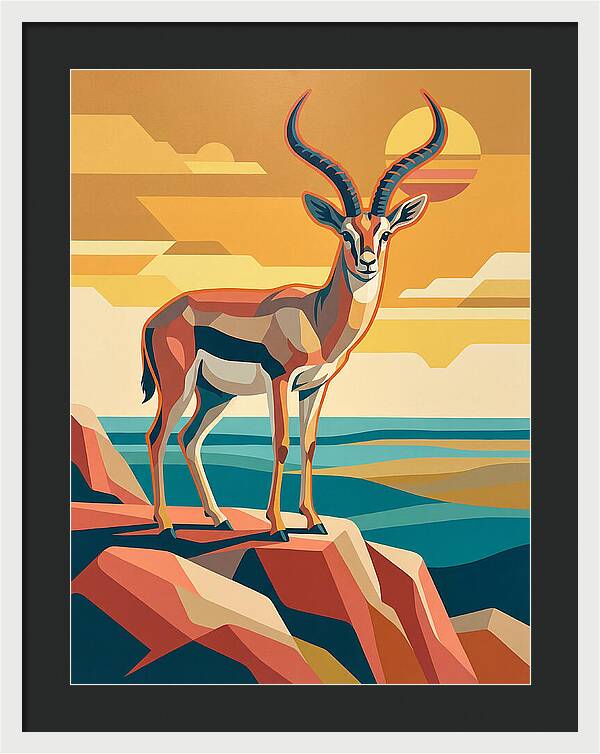 Grant Gazelle In Sunset