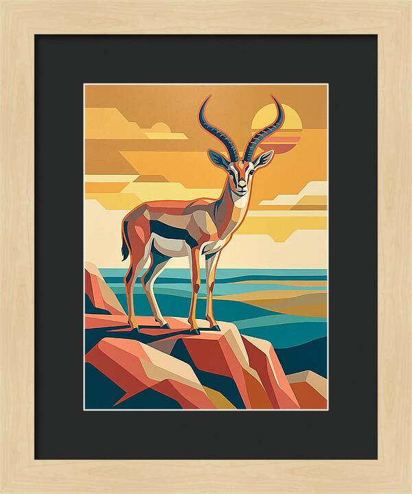Grant Gazelle In Sunset