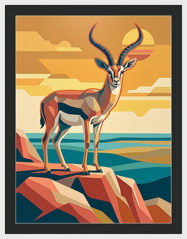Grant Gazelle In Sunset