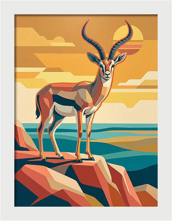 Grant Gazelle In Sunset
