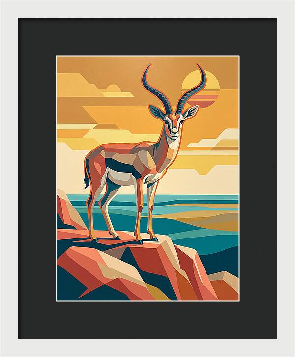 Grant Gazelle In Sunset