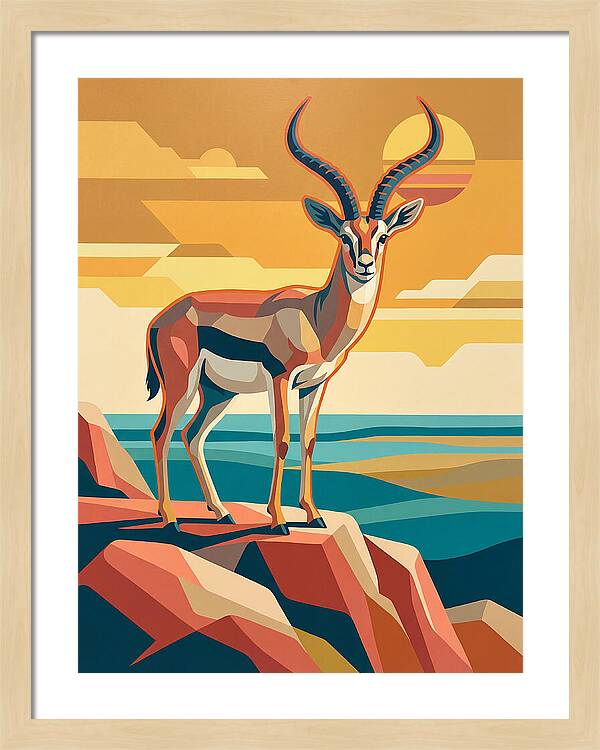Grant Gazelle In Sunset