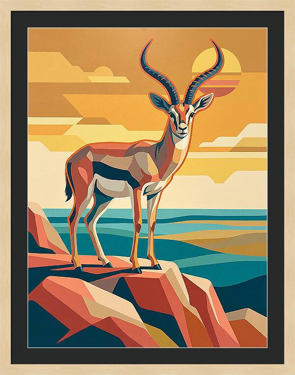 Grant Gazelle In Sunset