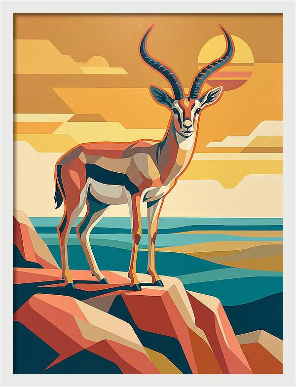 Grant Gazelle In Sunset