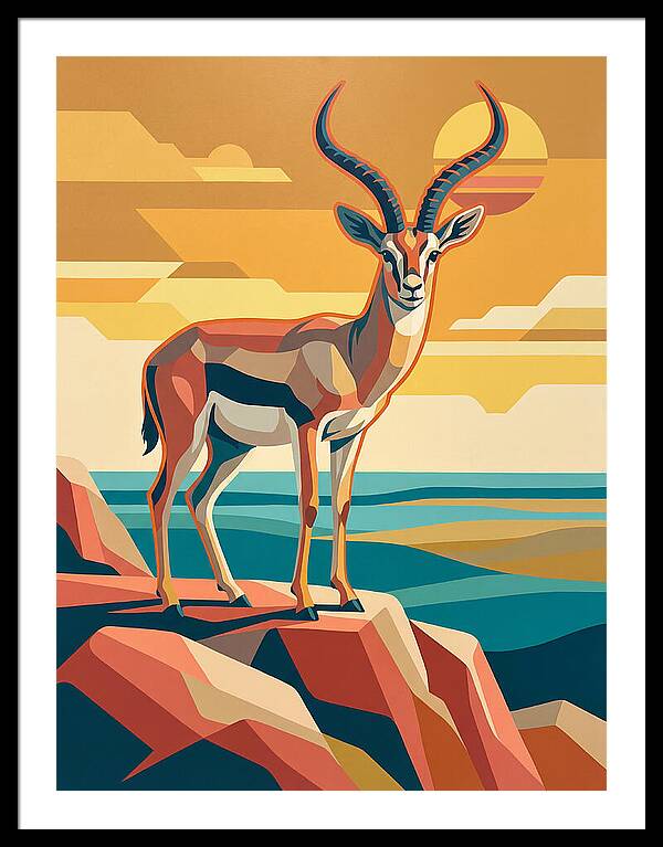 Grant Gazelle In Sunset