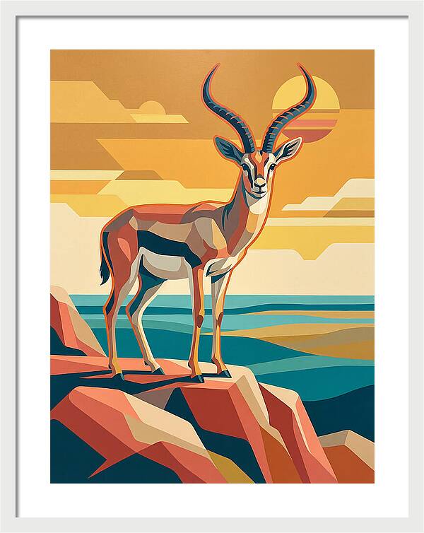 Grant Gazelle In Sunset