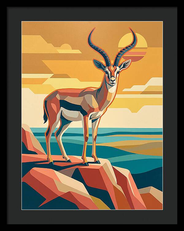 Grant Gazelle In Sunset