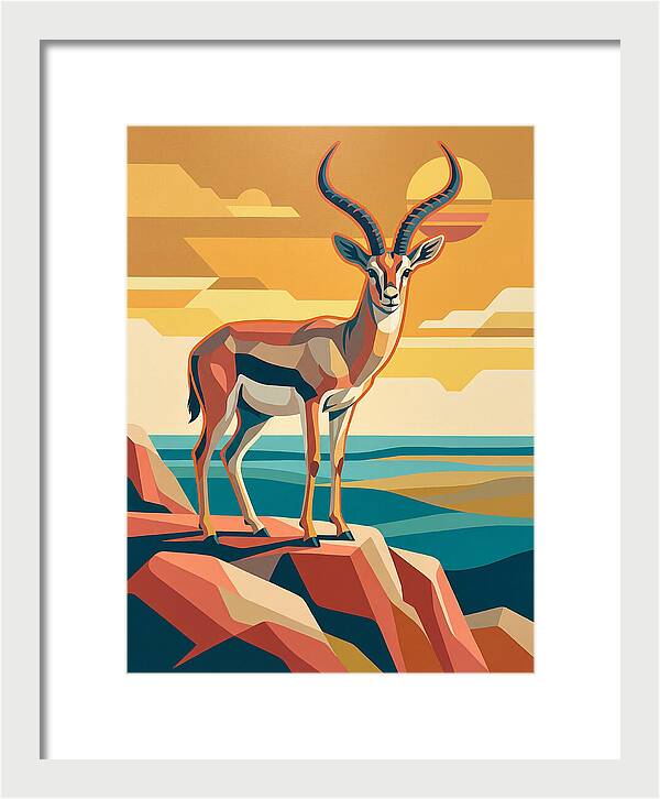 Grant Gazelle In Sunset
