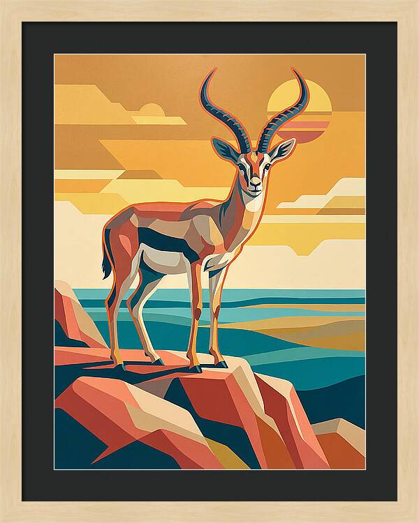 Grant Gazelle In Sunset
