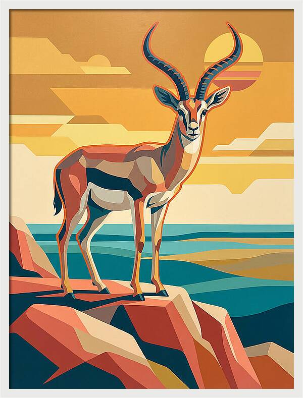 Grant Gazelle In Sunset