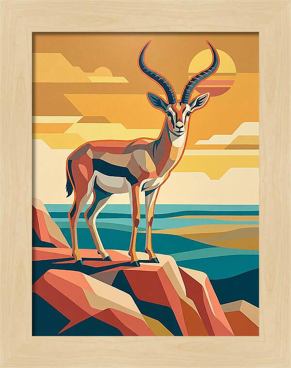 Grant Gazelle In Sunset