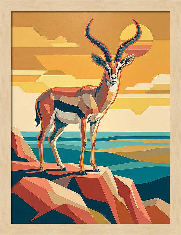 Grant Gazelle In Sunset