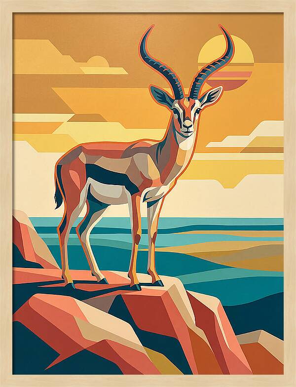 Grant Gazelle In Sunset