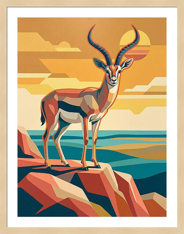Grant Gazelle In Sunset