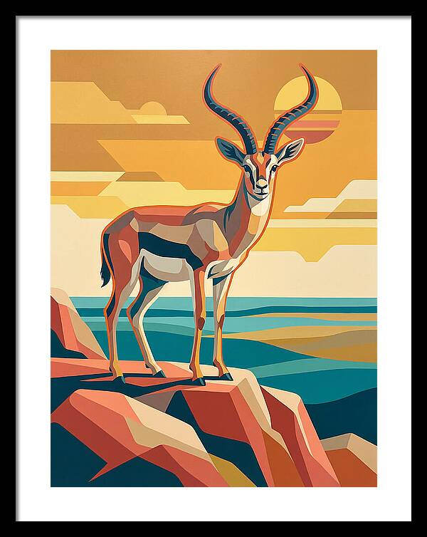 Grant Gazelle In Sunset