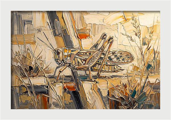 Grasshopper Amongst Grasses