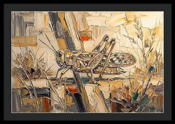 Grasshopper Amongst Grasses