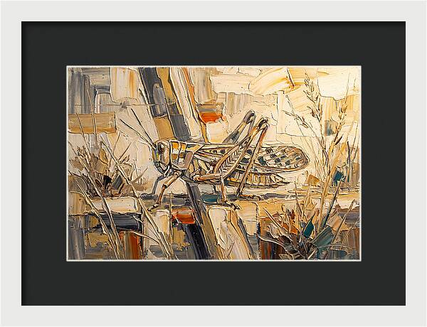 Grasshopper Amongst Grasses